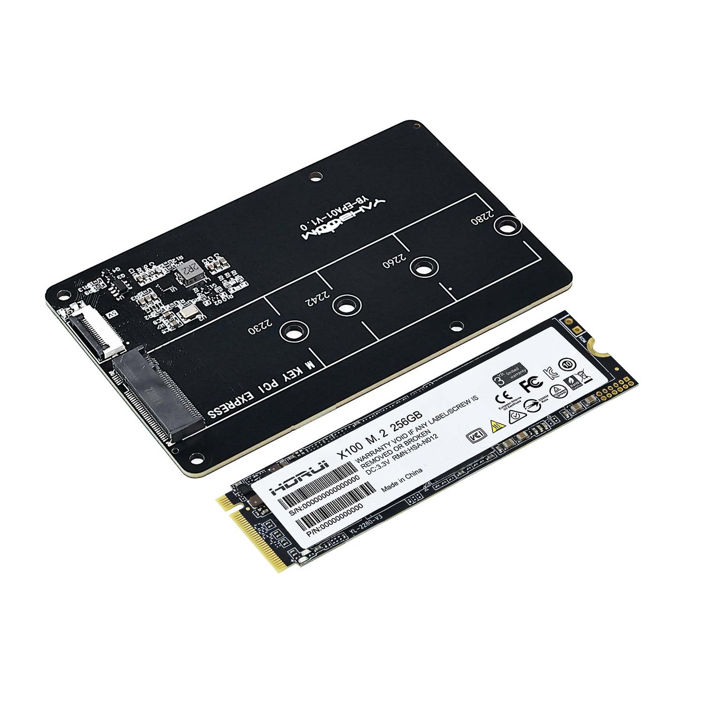 Placa de expansión con adaptador PCIe a M.2 para Raspberry Pi 5