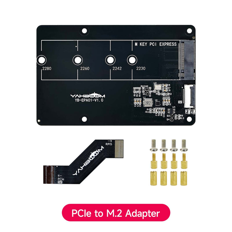 PCIe to M.2 adapter expansion board for Raspberry Pi 5