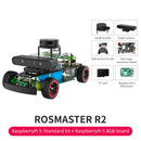 ROSMASTER R2 RPi 5 Standard version with 8GB development board accessories display: SLAM A1Lidar, depth camera, TF card, etc.