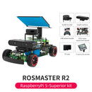 ROSMASTER R2 RPi 5 Superior version without development board accessories display: SLAM A1Lidar, depth camera, screen, etc.