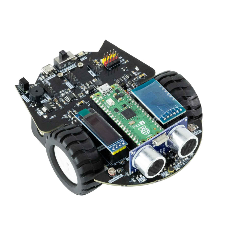 Cute robot car for Raspberry Pi Pico 2 support MicroPython programming