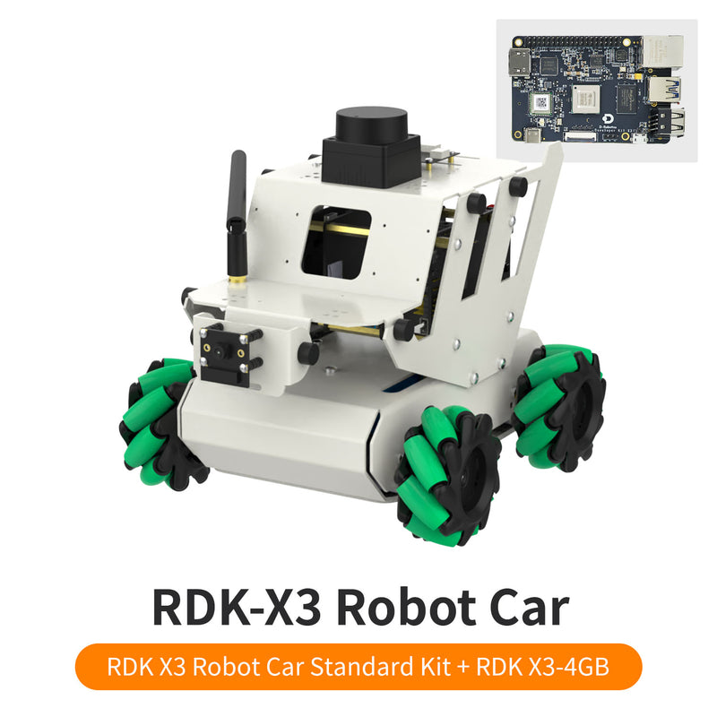 Voiture robotisée RDK ROS2 avec roue Mecanum
