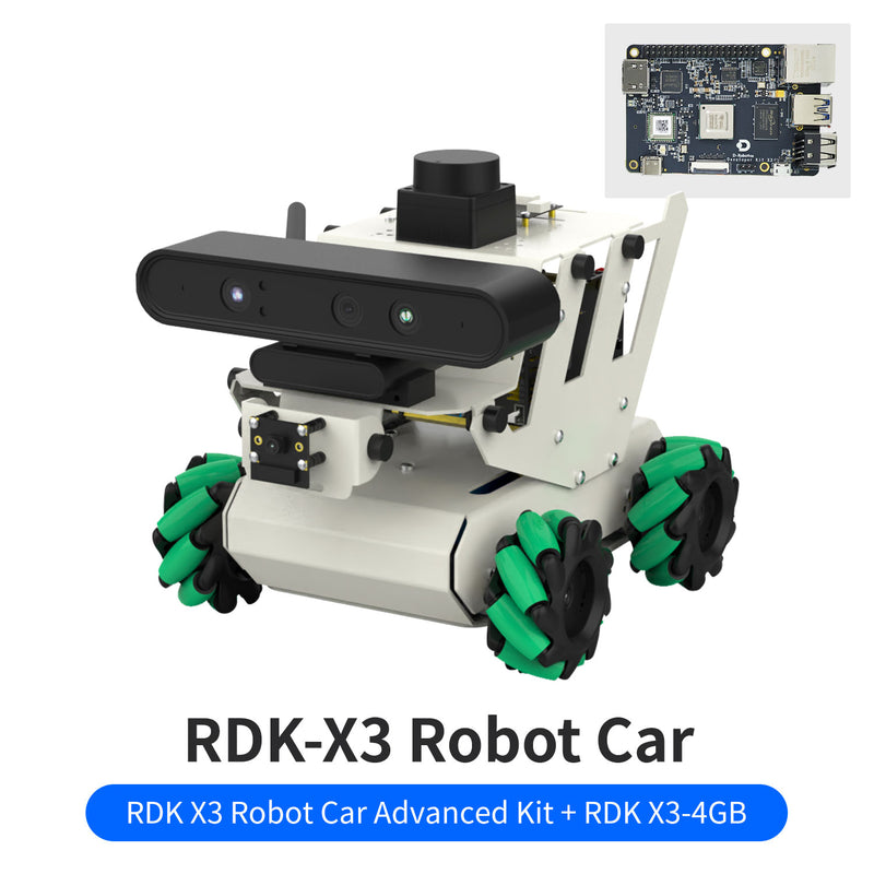 Voiture robotisée RDK ROS2 avec roue Mecanum