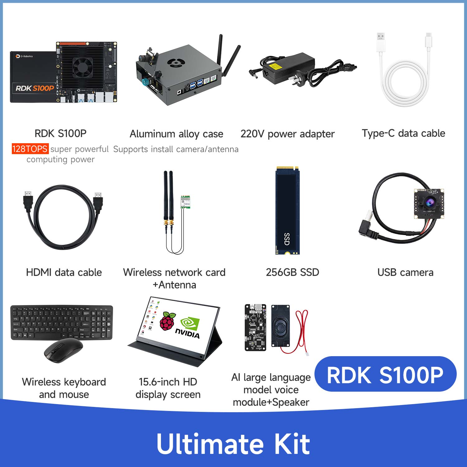 D-Robotics RDK S100 S100P Developer Kit (80TOPS/128TOPS)