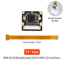 RDK MIPI HD Camera Module With 77° /120° /160° FOV