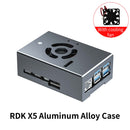 RDK X5 Aluminum Alloy Case with Cooling Fan for D-Robotics RDK X5 Board
