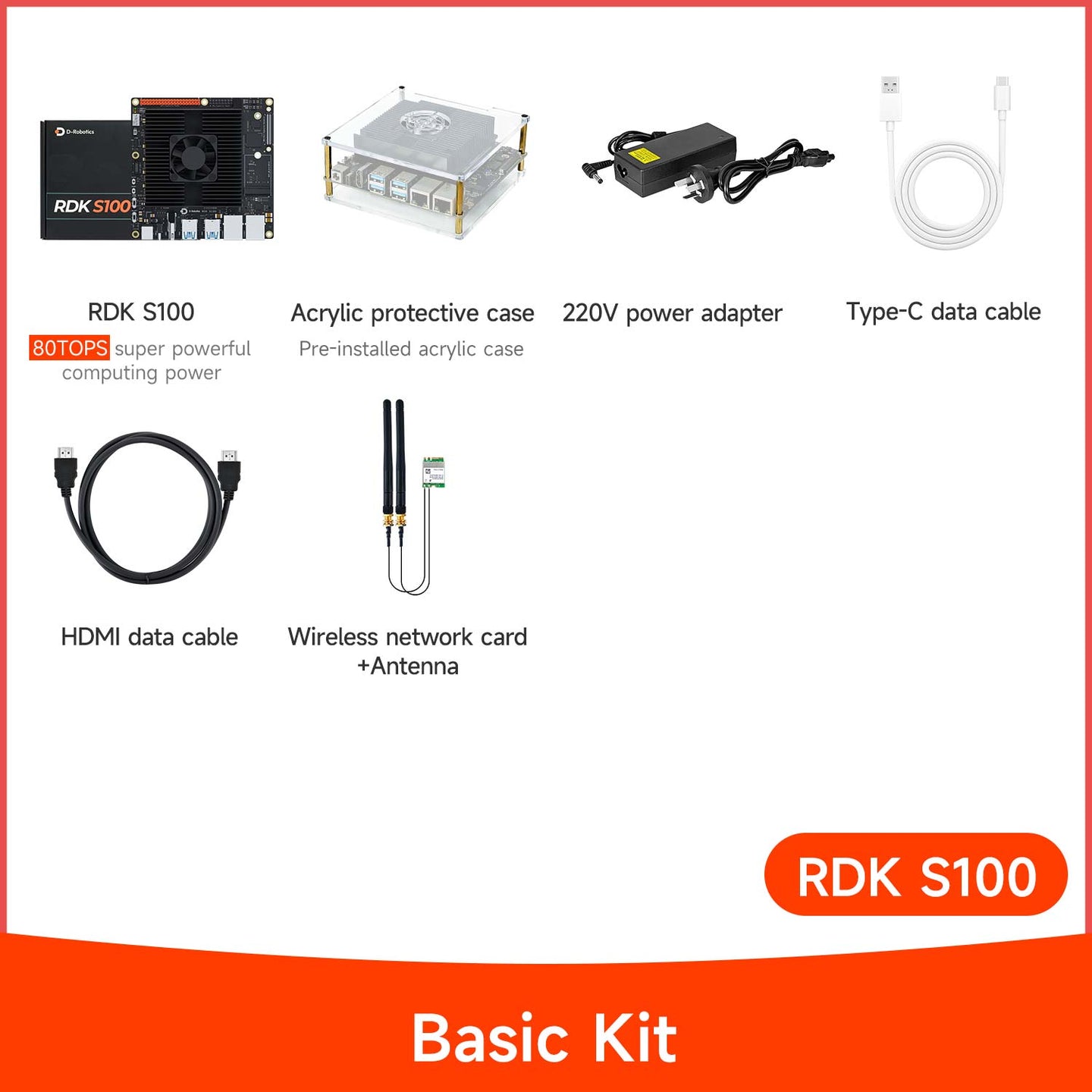 D-Robotics RDK S100 S100P Developer Kit (80TOPS/128TOPS)