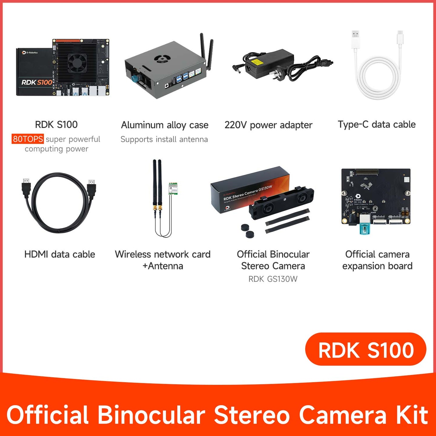 D-Robotics RDK S100 S100P Developer Kit (80TOPS/128TOPS)