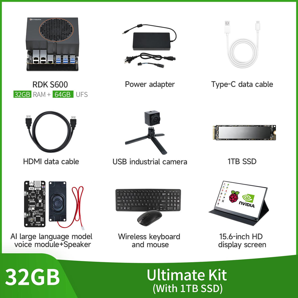 RDK S600 Robot Development Kit with 32+64GB/64+256GB RAM(560TOPS)