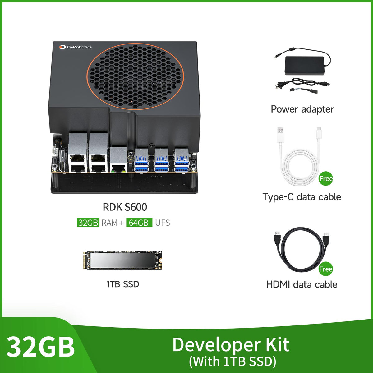 RDK S600 Robot Development Kit with 32+64GB/64+256GB RAM(560TOPS)