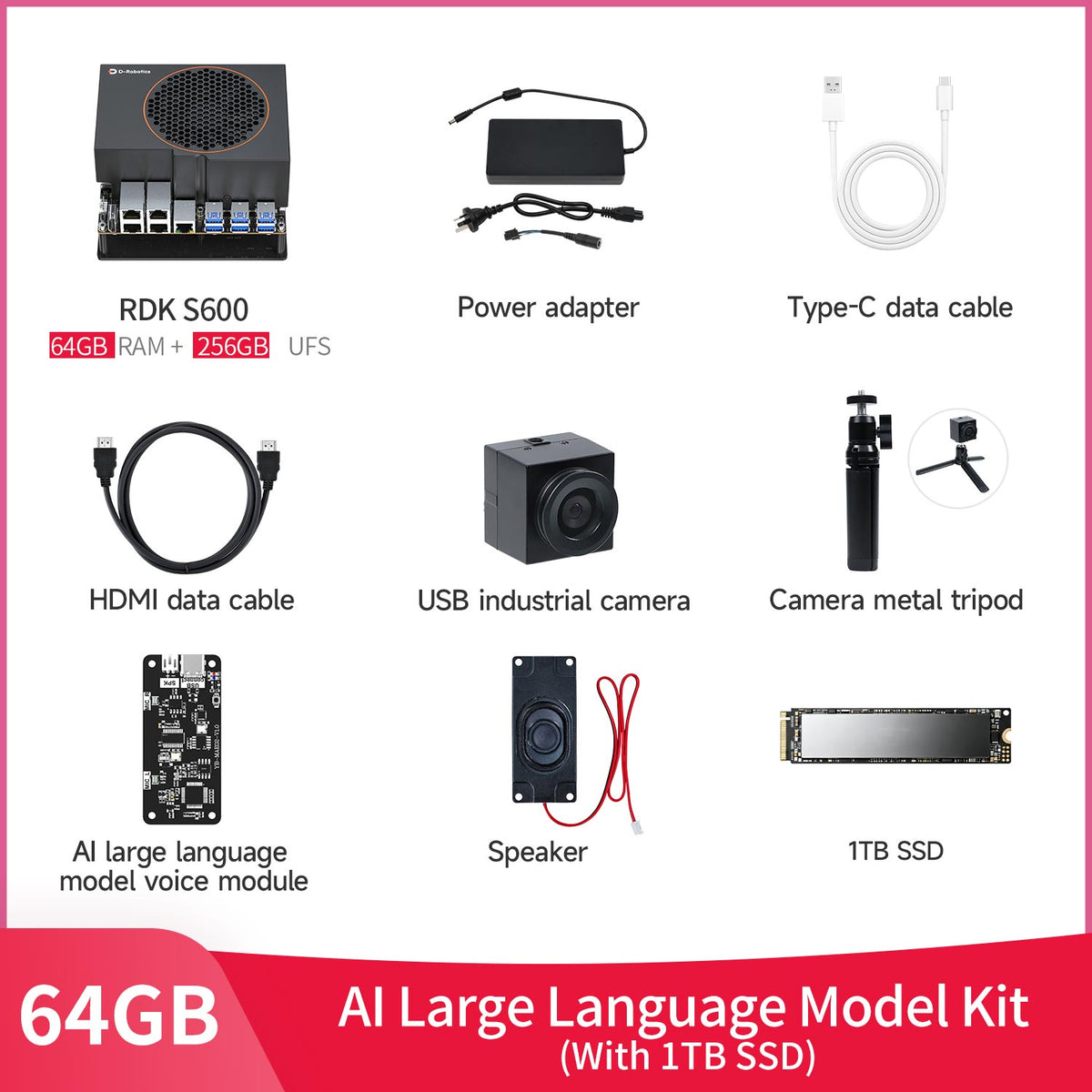 RDK S600 Robot Development Kit with 32+64GB/64+256GB RAM(560TOPS)