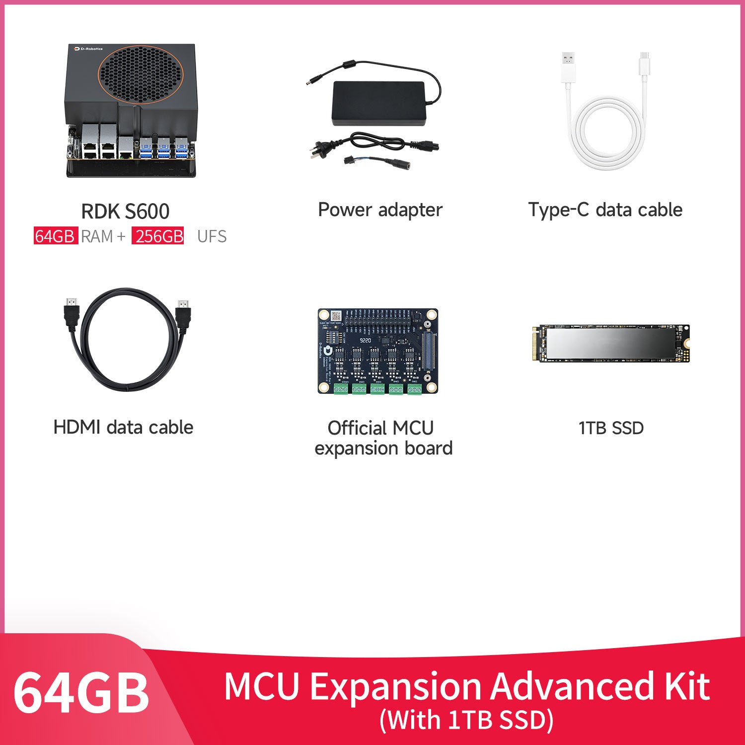 RDK S600 Robot Development Kit with 32+64GB/64+256GB RAM(560TOPS)