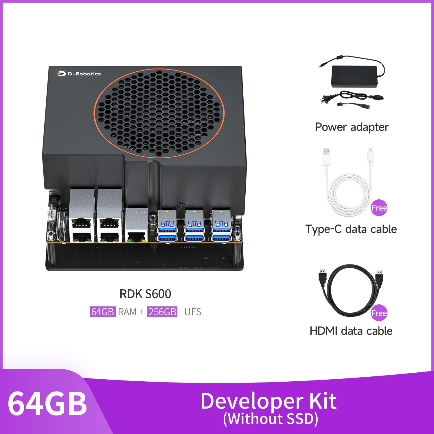 RDK S600 Robot Development Kit with 32+64GB/64+256GB RAM(560TOPS)