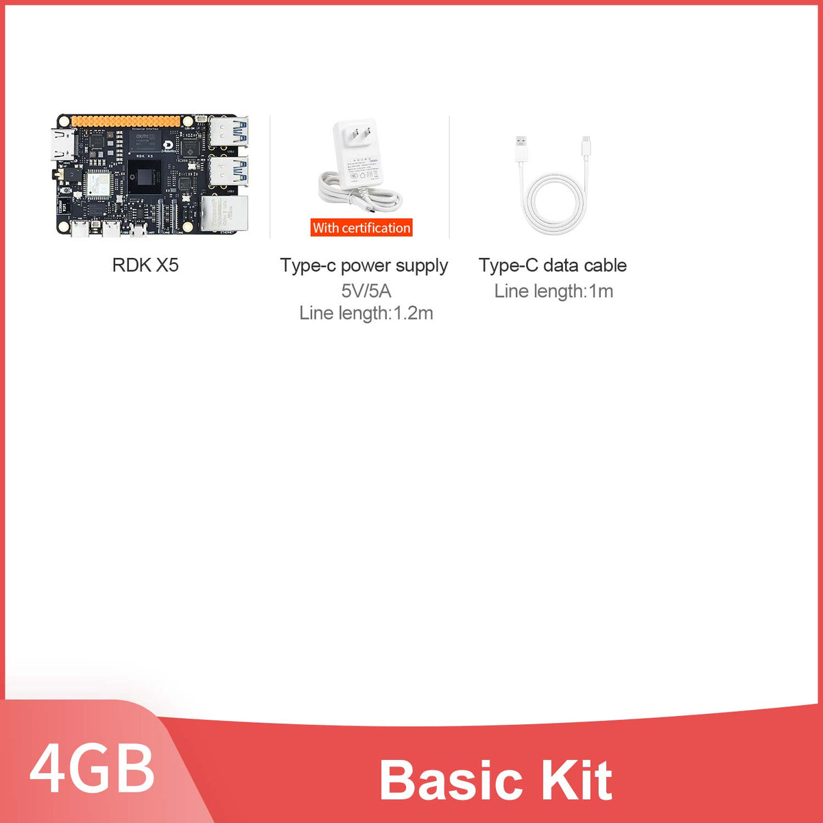 RDK X5 Robot Developer Kit support with 4G/8GB RAM