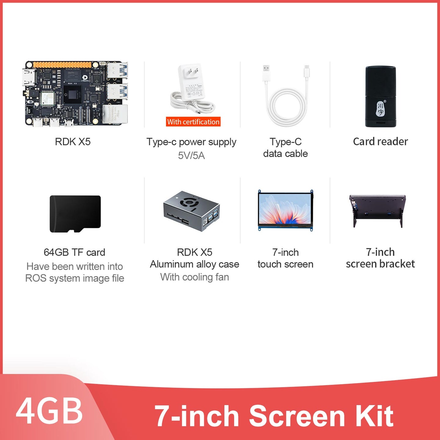 RDK X5 Robot Developer Kit support AI Large Model with 4G/8GB RAM