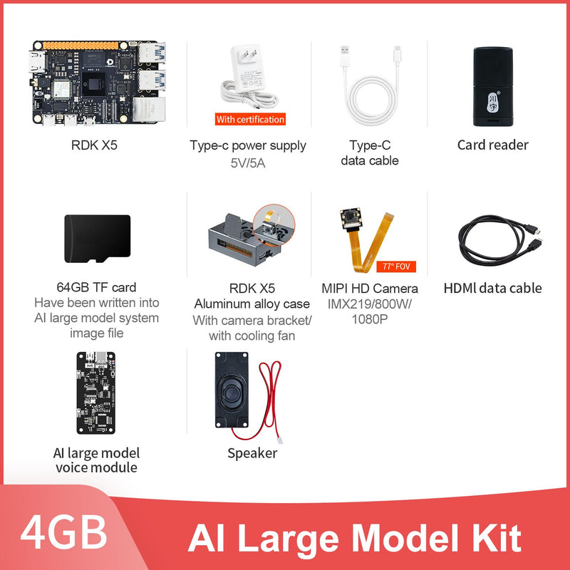 RDK X5 Robot Development Kit support AI Large Model