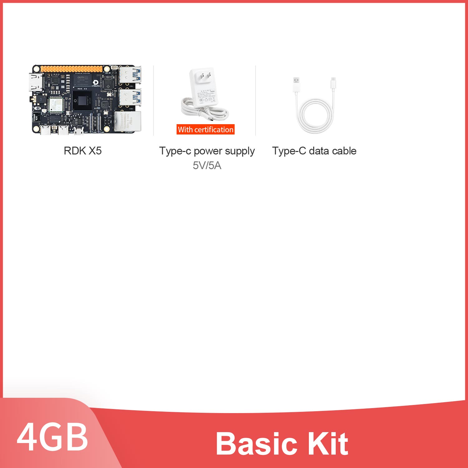 RDK X5 Robot Developer Kit support AI Large Model with 4G/8GB RAM