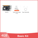 Yahboom 4GB RDK X5 development board Basic Kit with power supply and data cable on a white background.