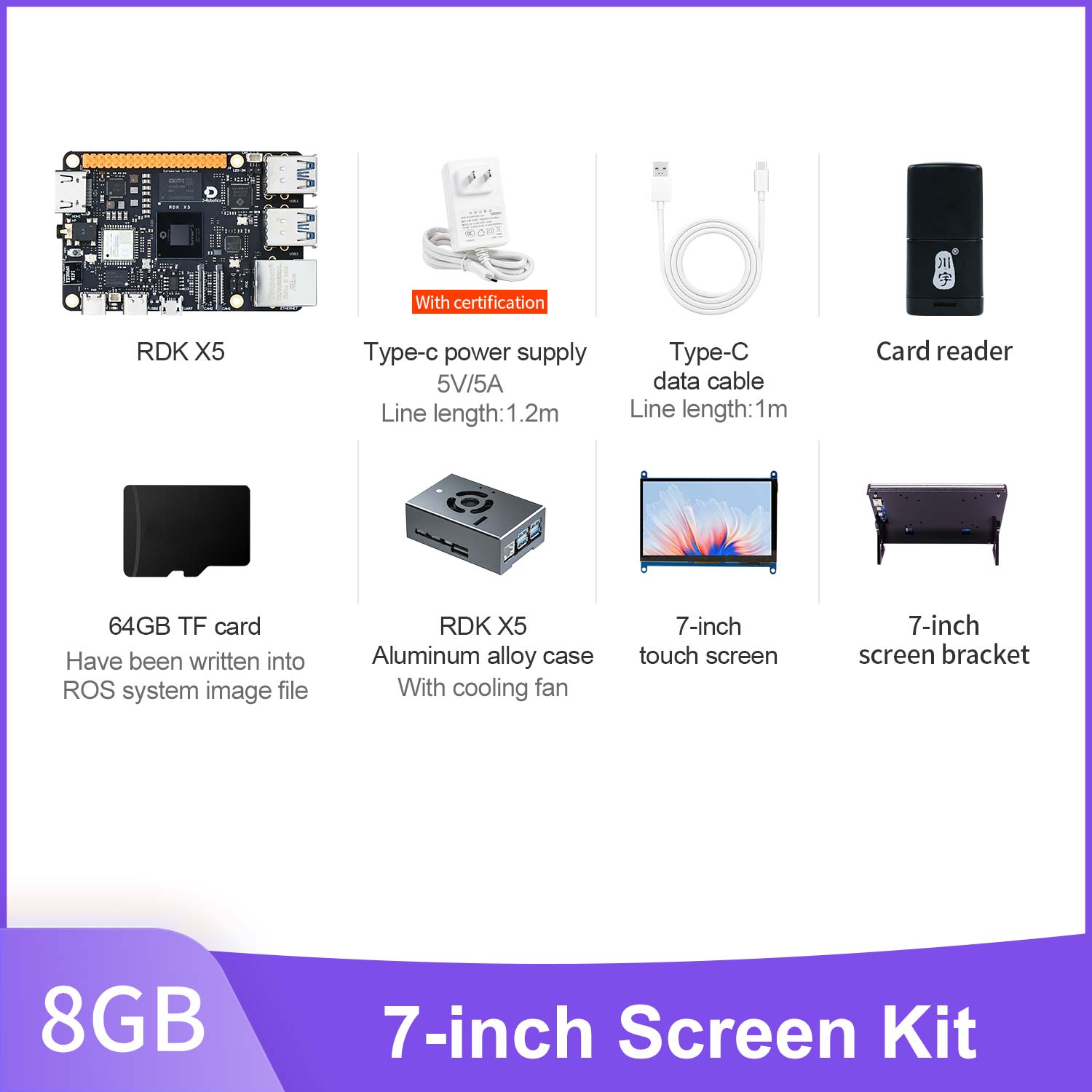 RDK X5 Robot Developer Kit support with 4G/8GB RAM