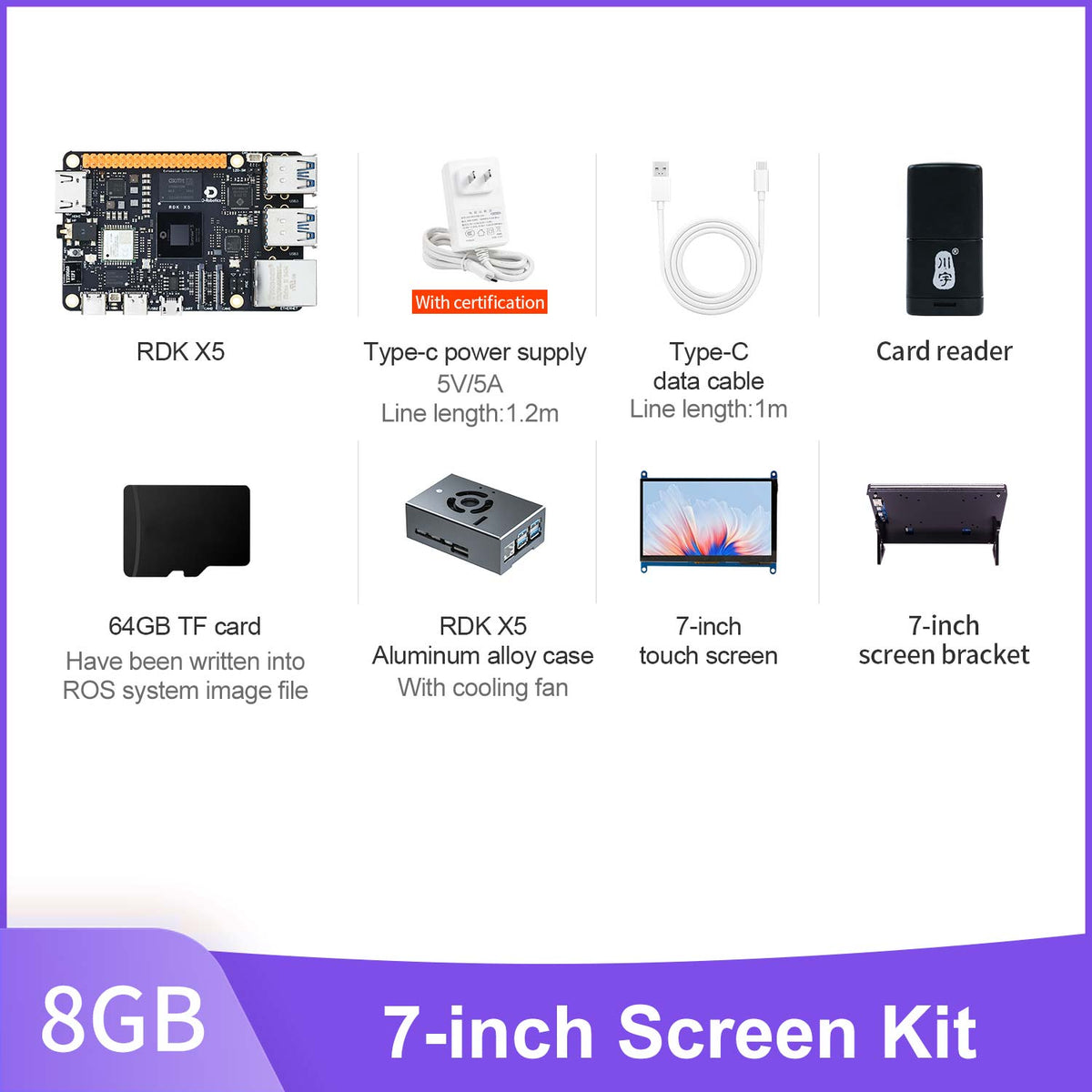 RDK X5 Robot Developer Kit support with 4G/8GB RAM