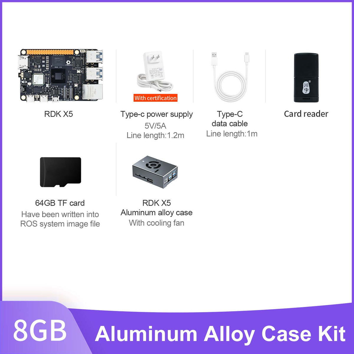 RDK X5 Robot Developer Kit support with 4G/8GB RAM
