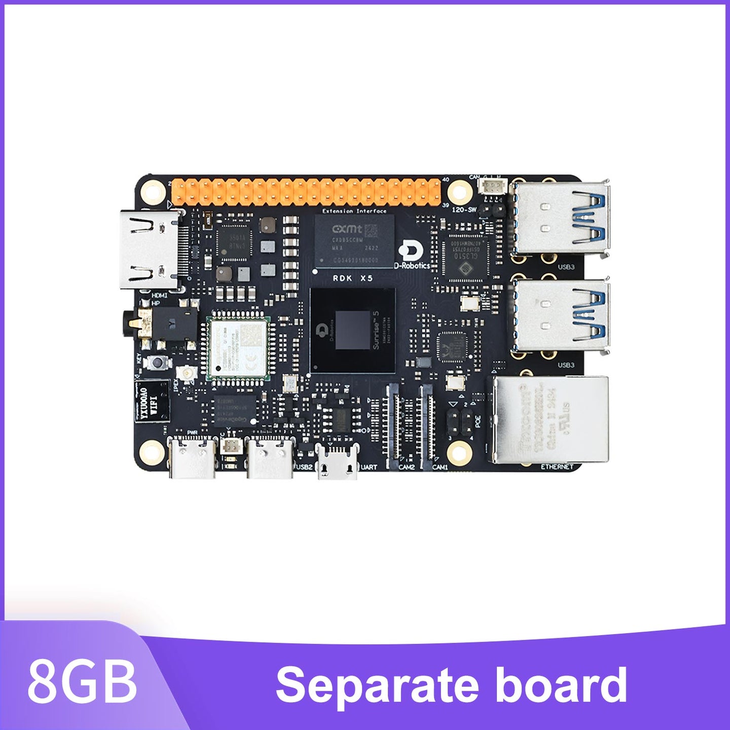 RDK X5 Robot Developer Kit support AI Large Model with 4G/8GB RAM