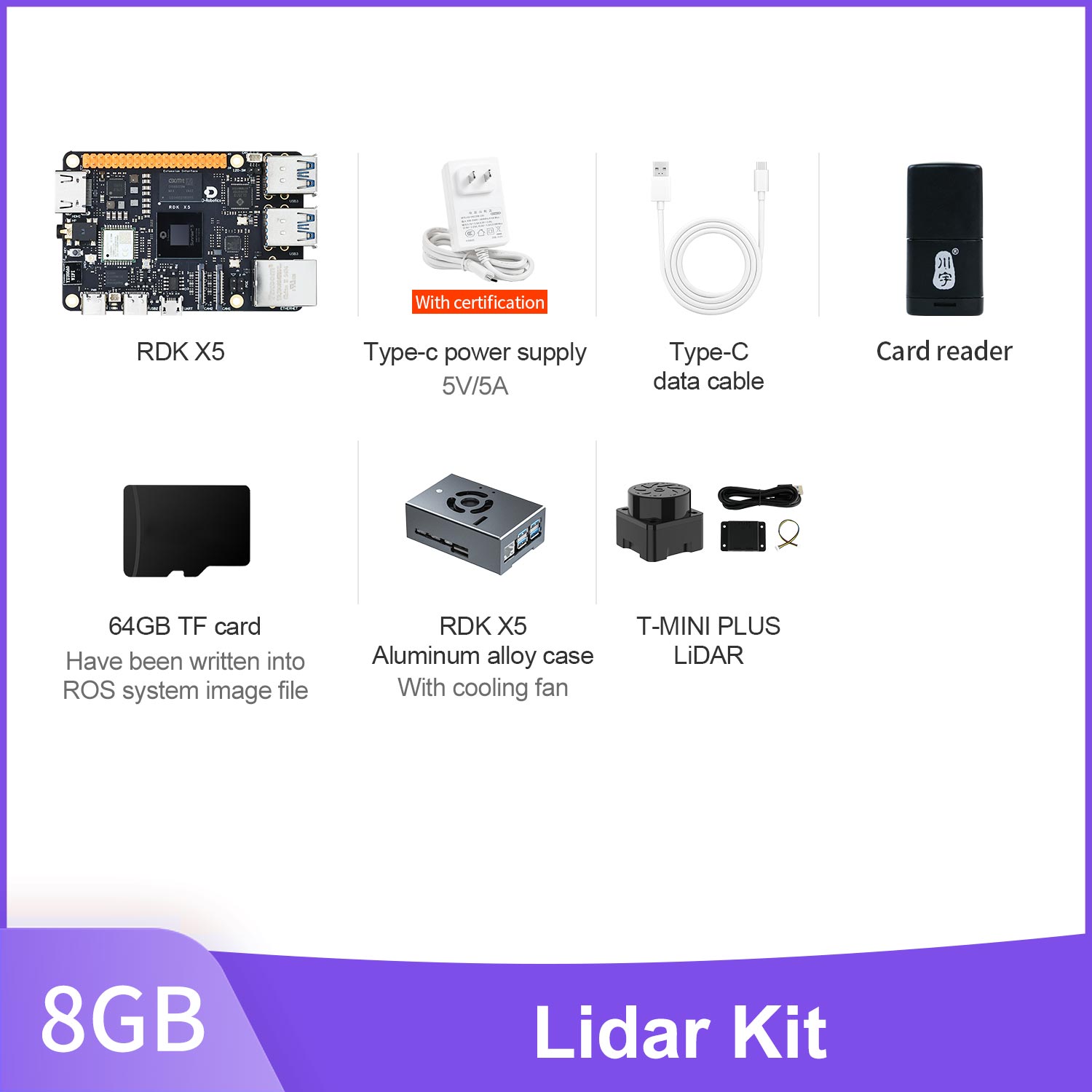 RDK X5 Robot Developer Kit support AI Large Model with 4G/8GB RAM