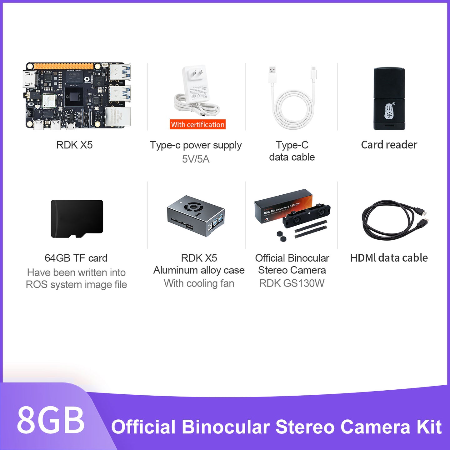 RDK X5 Robot Developer Kit support AI Large Model with 4G/8GB RAM