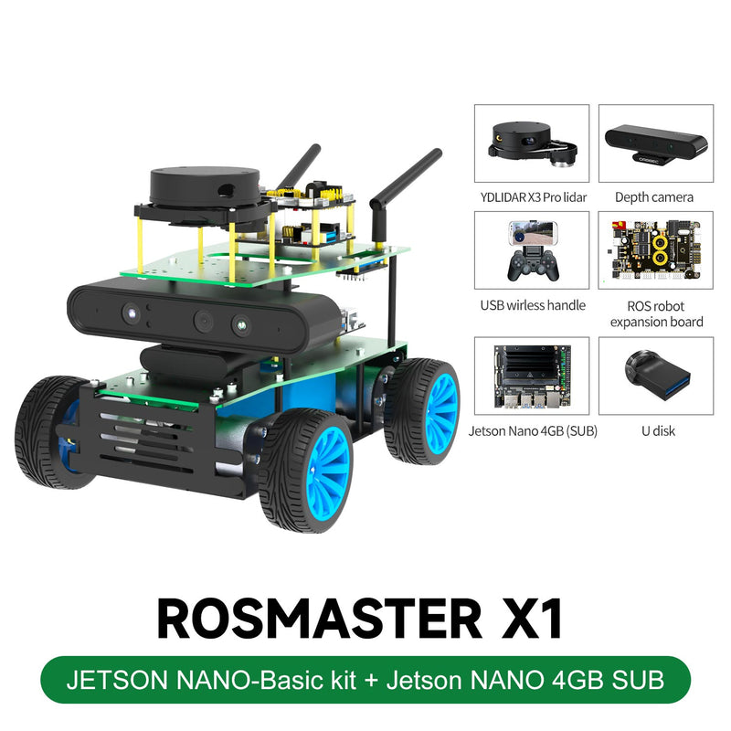ROSMASTER X1 ROS Robot for Jetson NANO 4GB/RaspberryPi 4B
