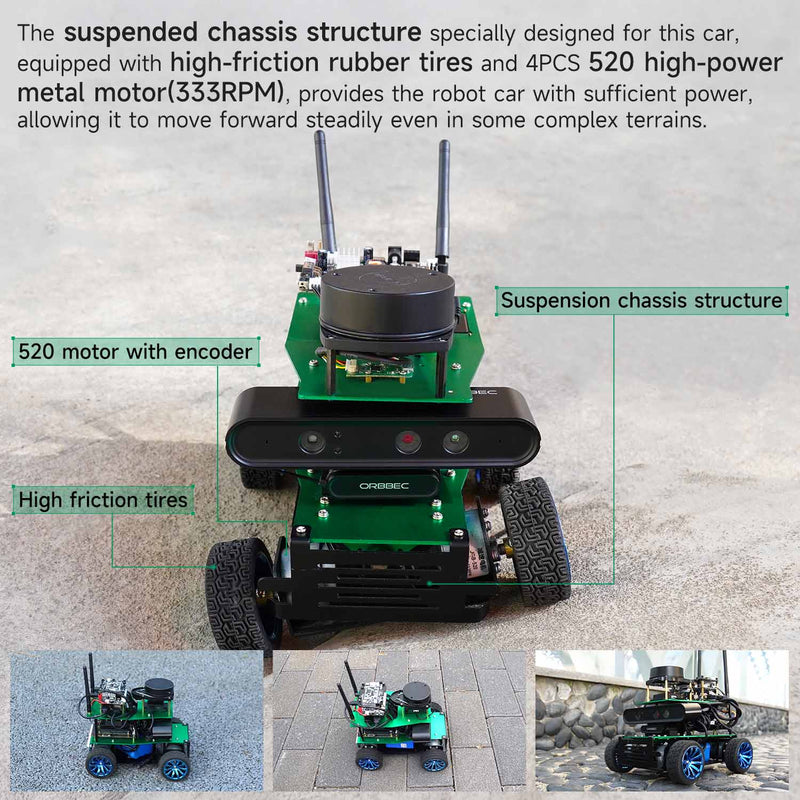 ROSMASTER X1 ROS AI voice interaction Robot for Jetson NANO 4GB/RaspberryPi 5