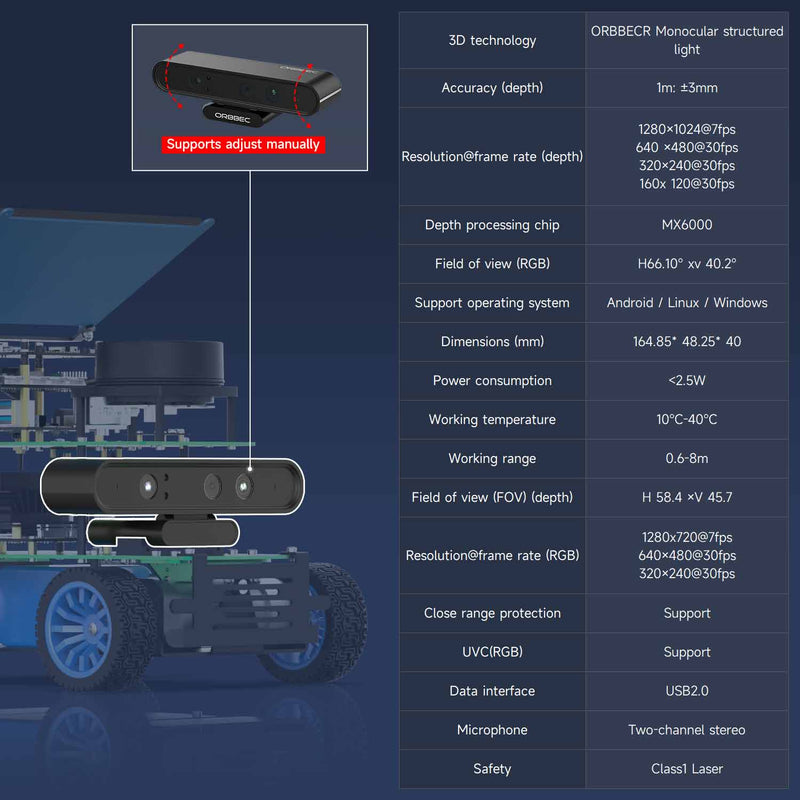ROSMASTER X1 ROS AI voice interaction Robot for Jetson NANO 4GB/RaspberryPi 5