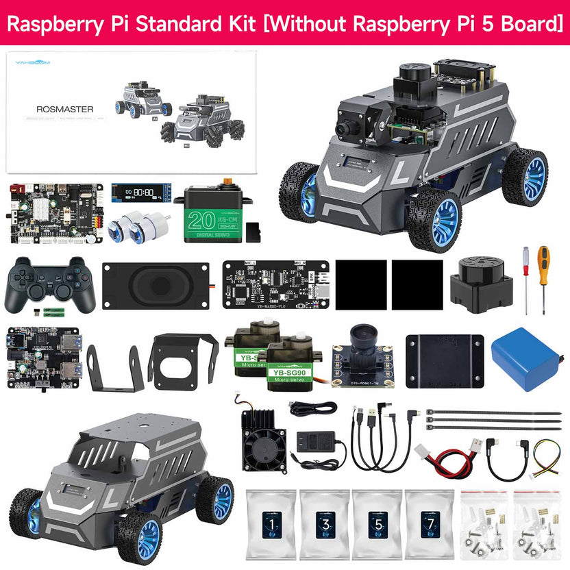 ROSMASTER A1 AI Large Model ROS2 Robot with Ackerman steering chassis ...
