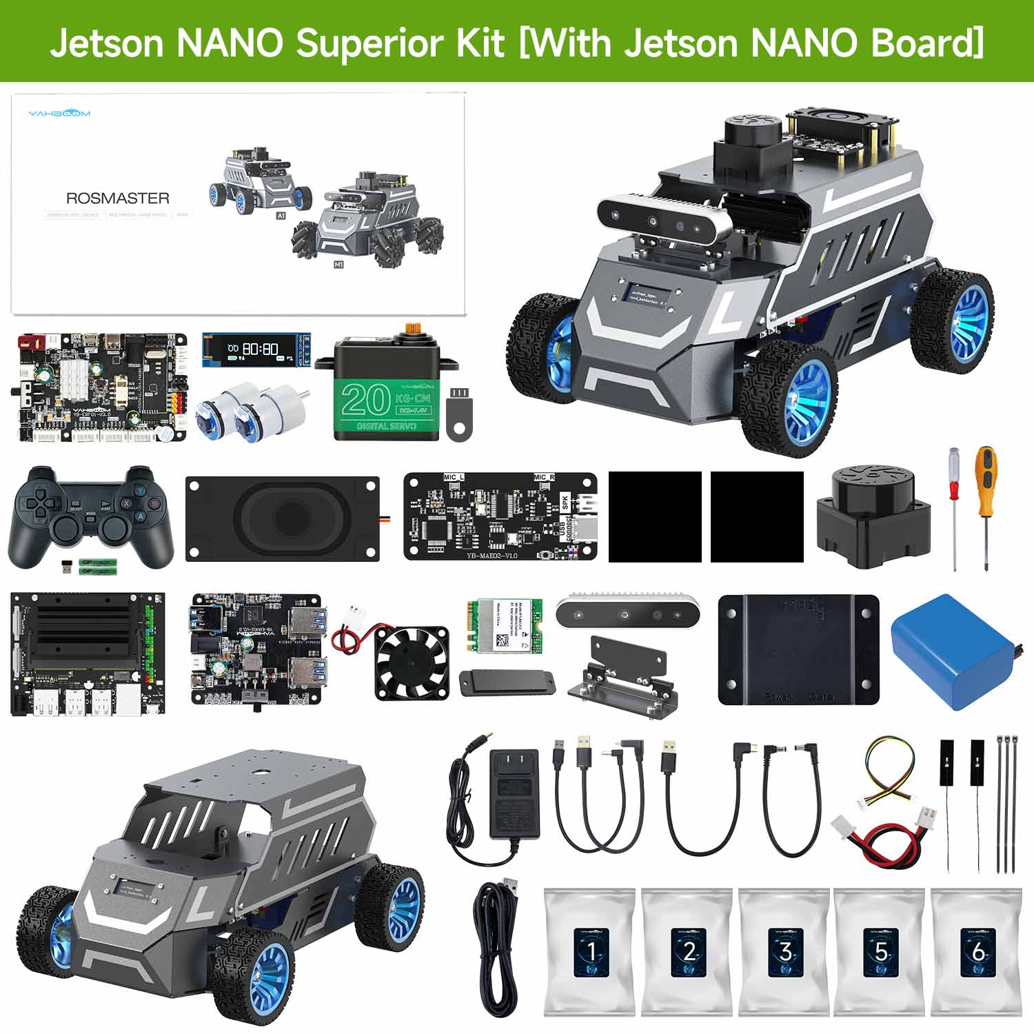 ROSMASTER A1 Superior Kit with Jetson nano