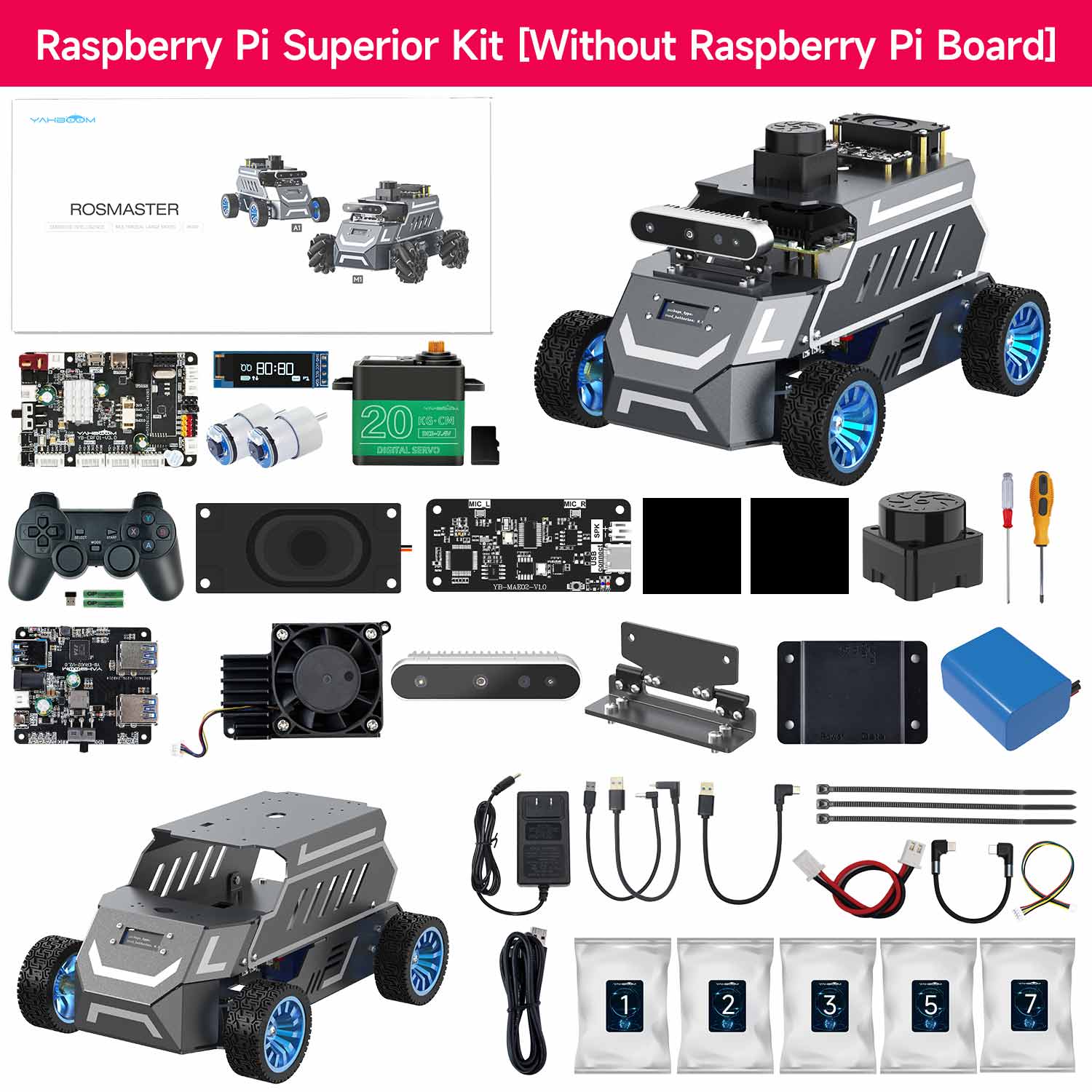 ROSMASTER A1 Superior Kit without RPi 5
