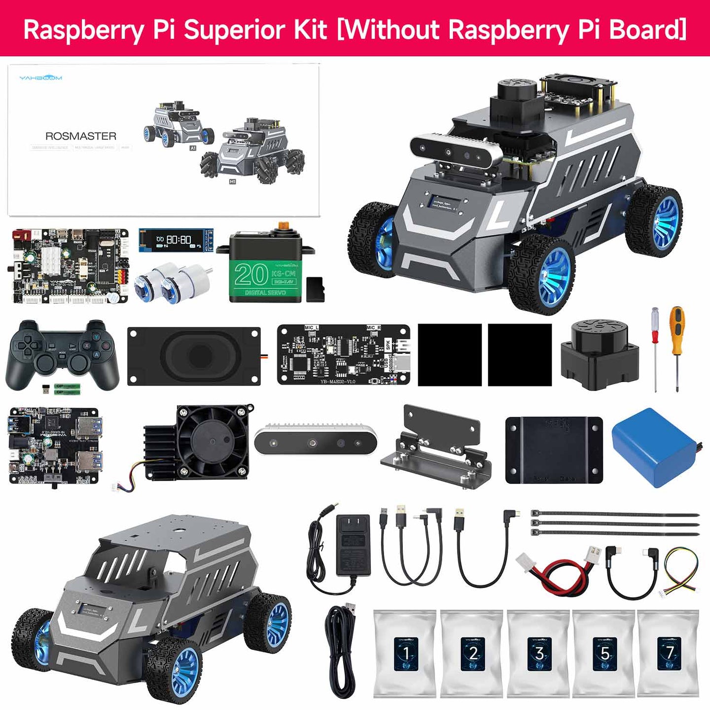 ROSMASTER A1 Superior Kit without RPi 5