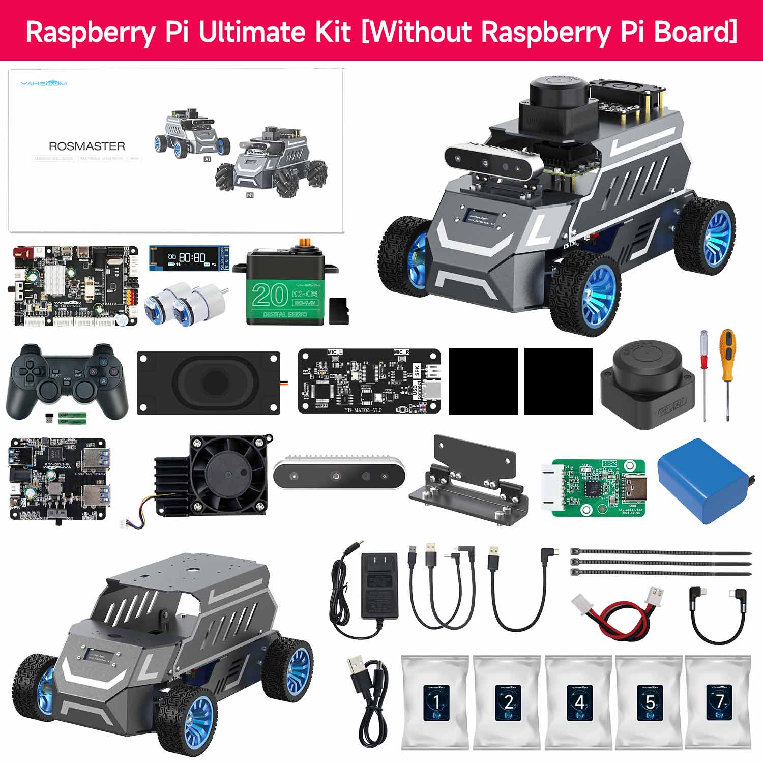 ROSMASTER A1 Ultimate Kit without RPi5