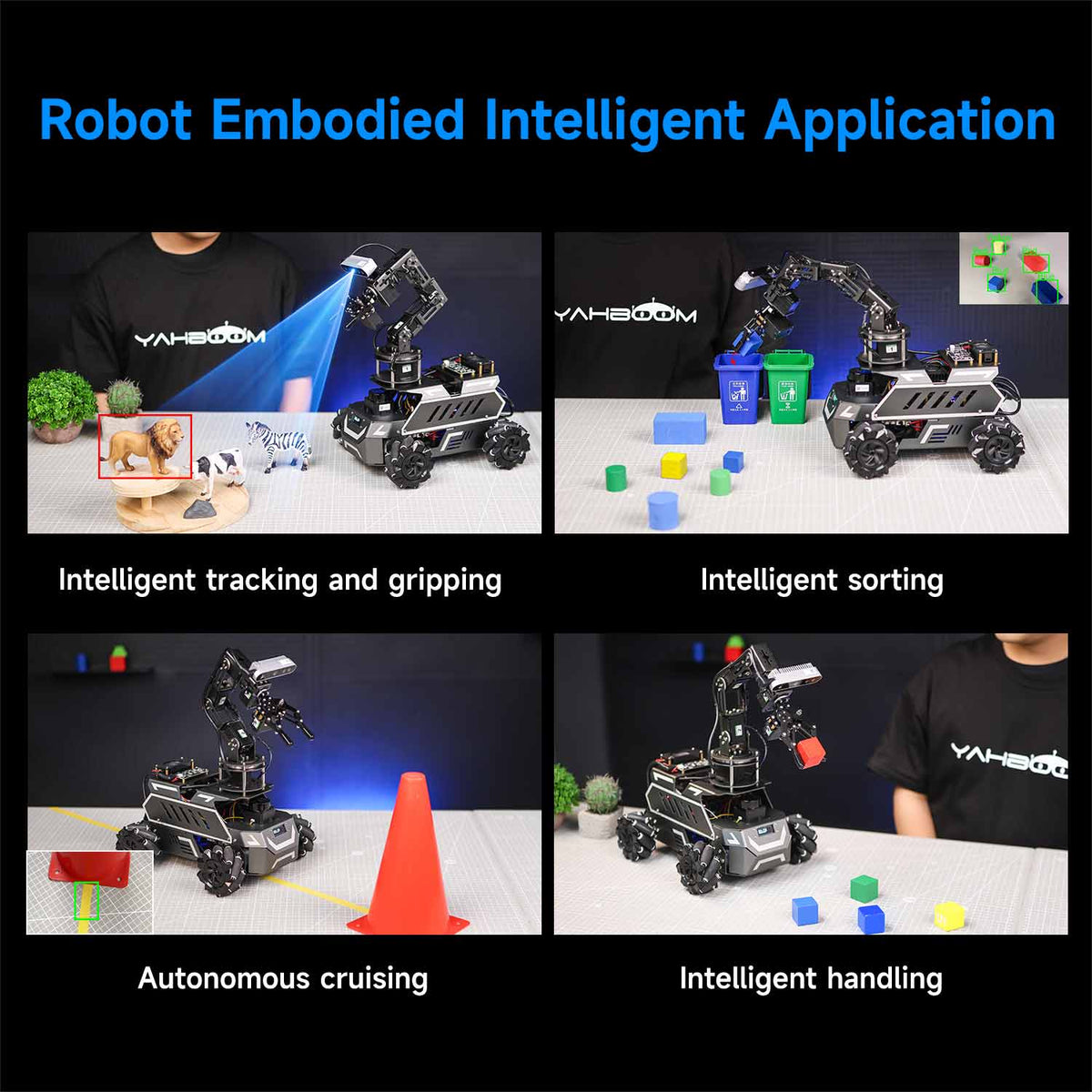 ROSMASTER M1 PRO & ROSMASTER A1 PRO AI Large Language Model ROS2 Robot for Jetson Orin NANO/NX SUPER/RDK X5/RaspberryPi 5