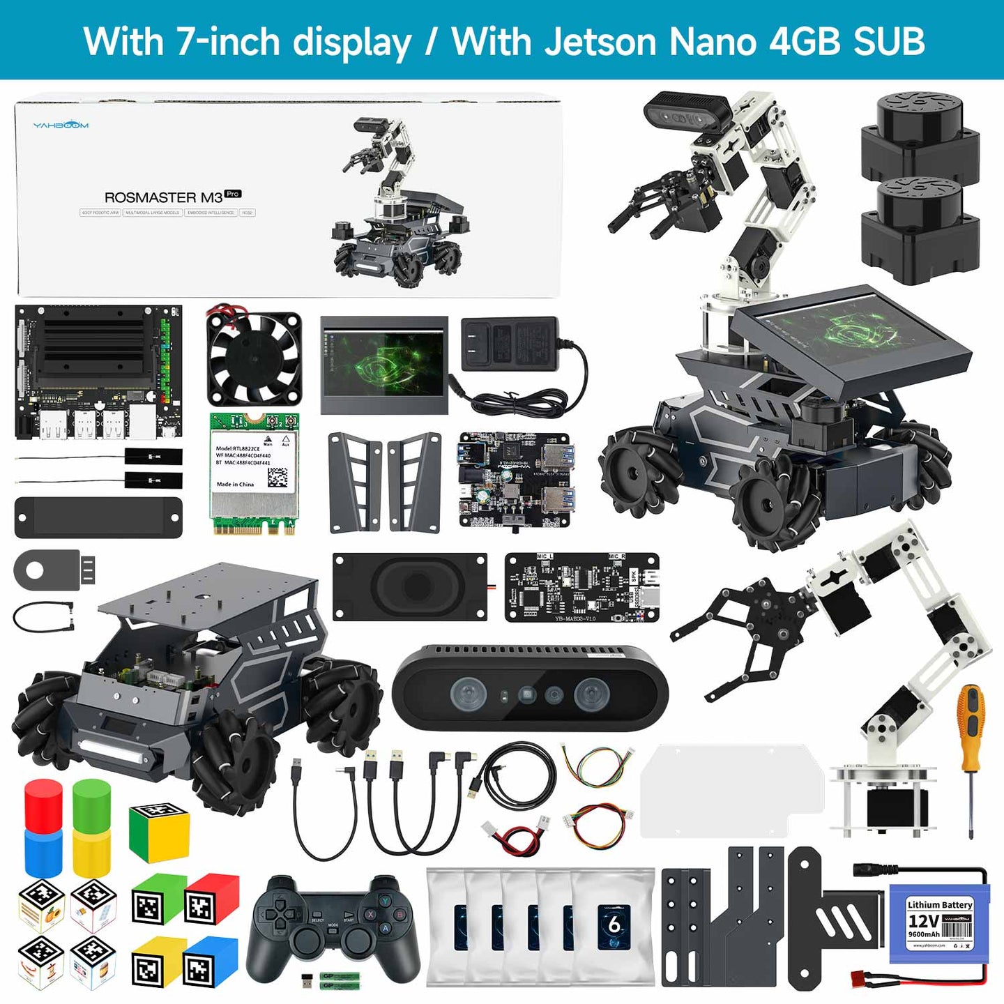 With 7-inch display / With Jetson Nano 4GB SUB