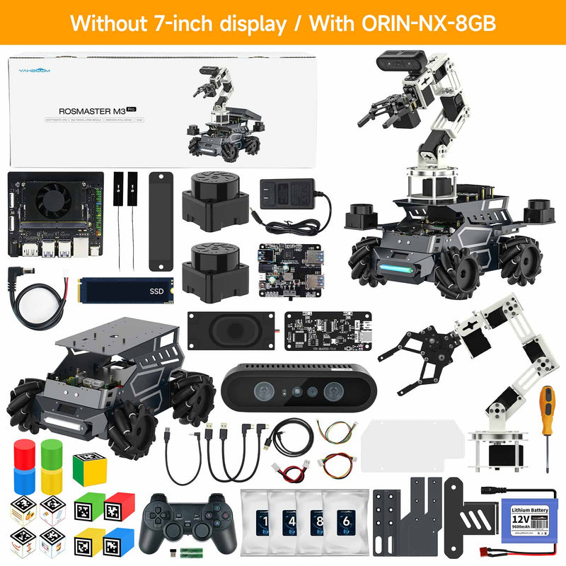 ROSMASTER M3 Pro ROS2 Robot with Multimodal AI Large Model