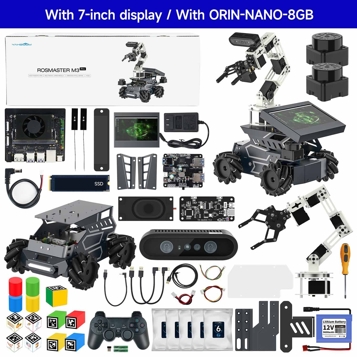 With 7-inch display / With ORIN-NANO-8GB