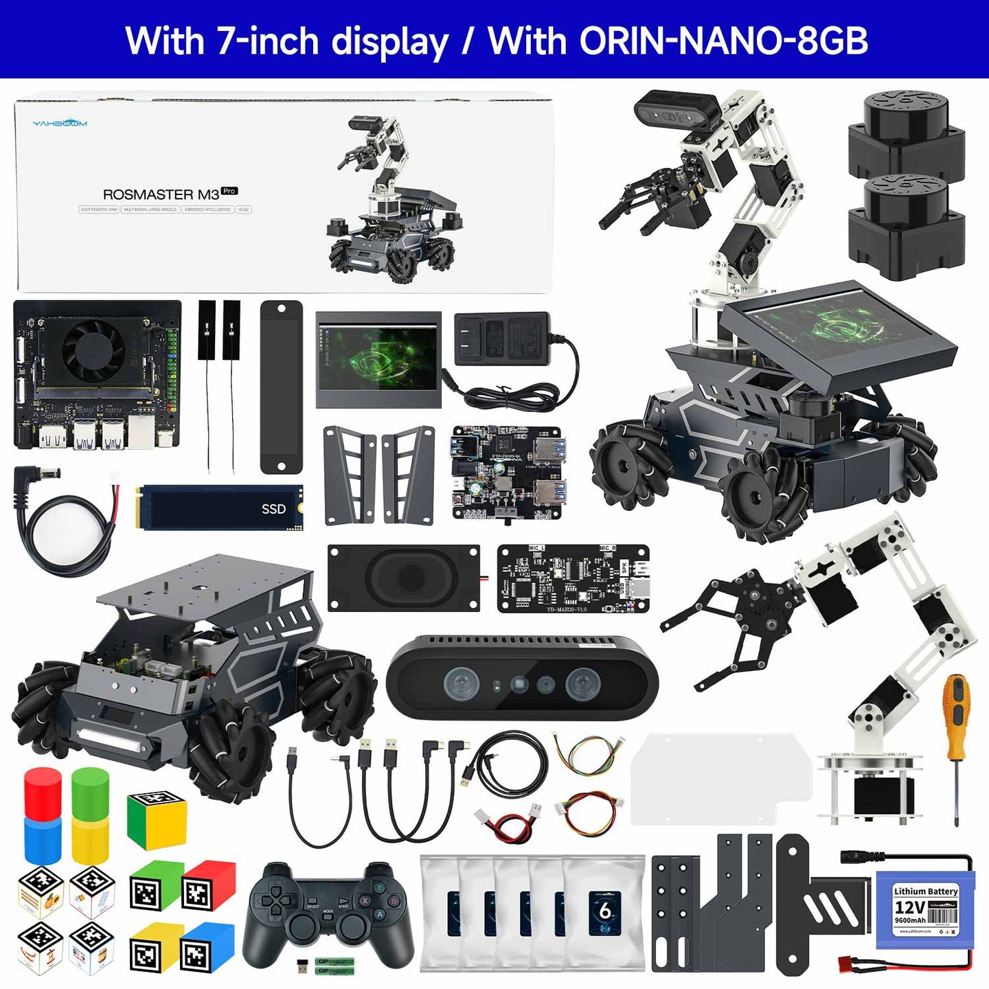 With 7-inch display / With ORIN-NANO-8GB