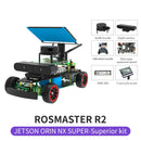 ROSMASTER R2 Jetson ORIN NX SUPER Superior Kit without development board parts display: SLAM A1Lidar, depth camera, 256G SSD