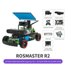 ROSMASTER R2 Jetson ORIN NX SUPER Superior Kit with 16GB development board parts display: SLAM A1Lidar, LCD screen, etc.