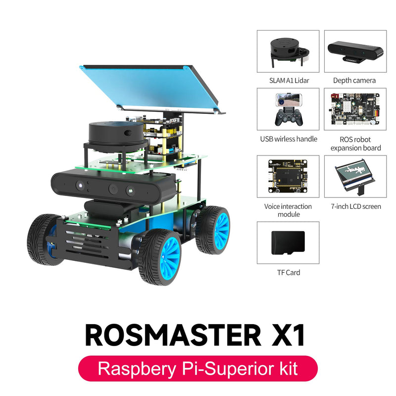 ROSMASTER X1 ROS Robot for Jetson NANO 4GB/RaspberryPi 5