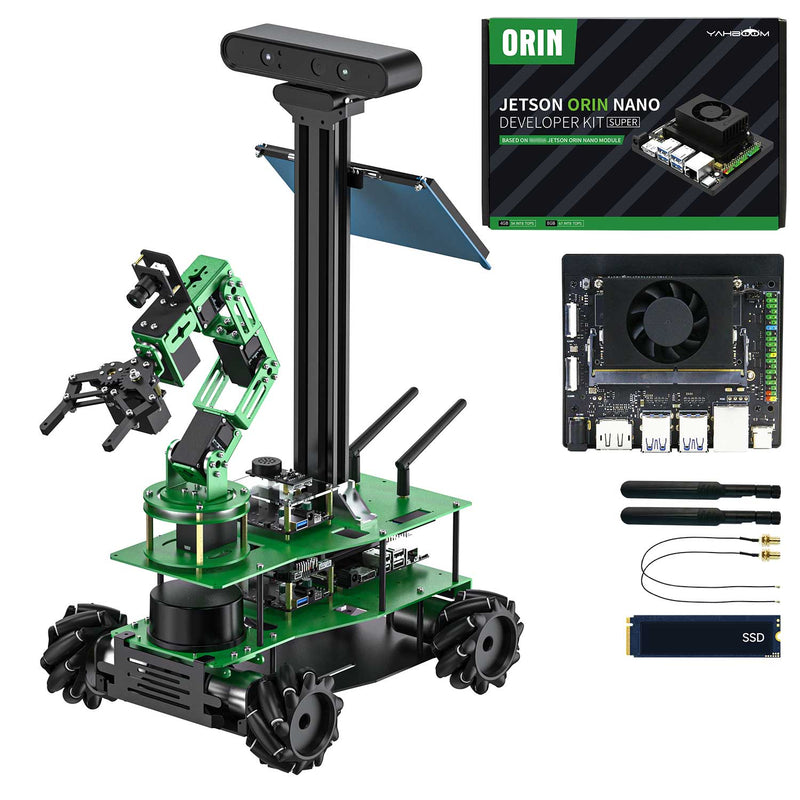 ROSMASTER X3 PLUS ROS Robot for Jetson NANO 4GB/Orin NX SUPER/Orin NANO SUPER/RPi 5