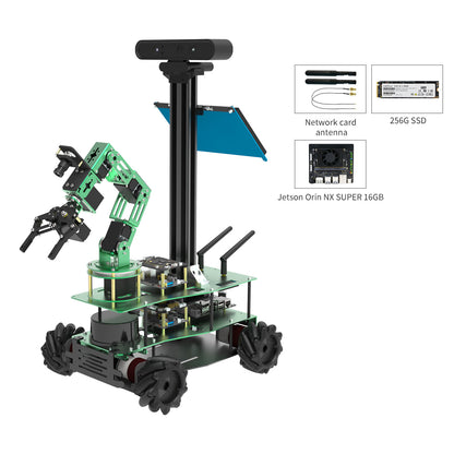 ROSMASTER X3 PLUS ROS Robot for Jetson NANO 4GB/Orin NX SUPER/Orin NANO SUPER/RPi 5