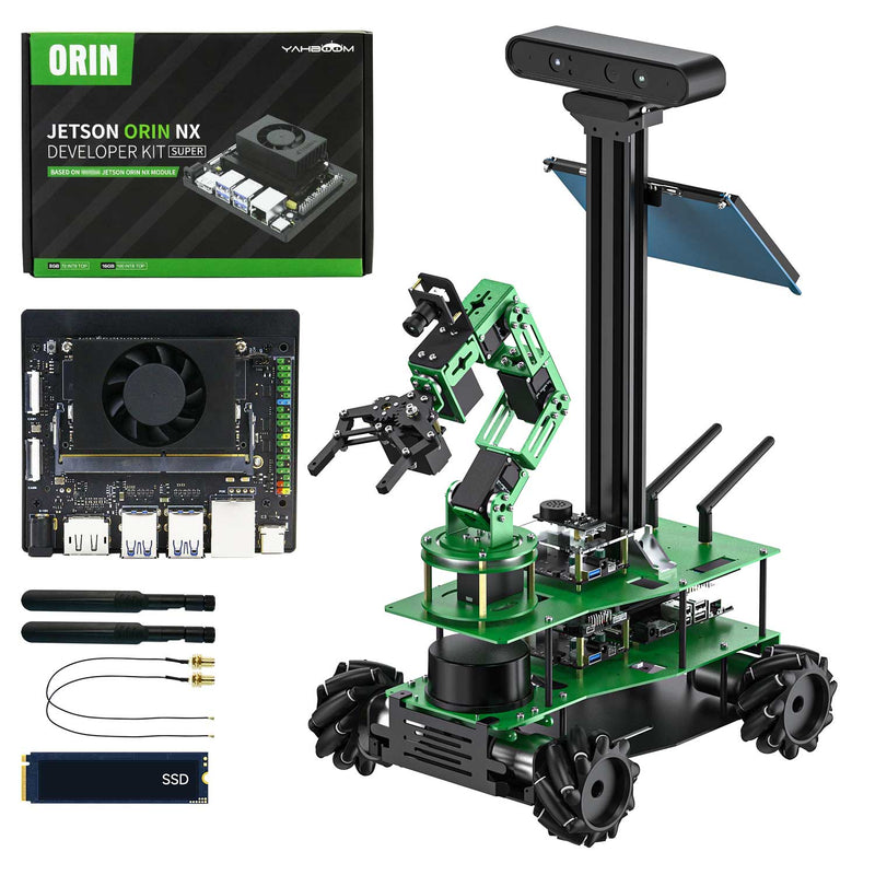 ROSMASTER X3 PLUS ROS Robot for Jetson NANO 4GB/Orin NX SUPER/Orin NANO SUPER/RPi 5