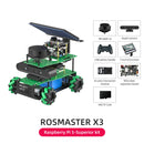 Robot ROSMASTER X3 ROS2 avec roue Mecanum pour Jetson NANO 4GB/Orin NANO/Orin NX/RaspberryPi 5