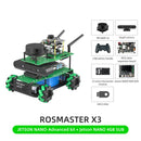 Robot ROSMASTER X3 ROS2 avec roue Mecanum pour Jetson NANO 4GB/Orin NANO/Orin NX/RaspberryPi 5