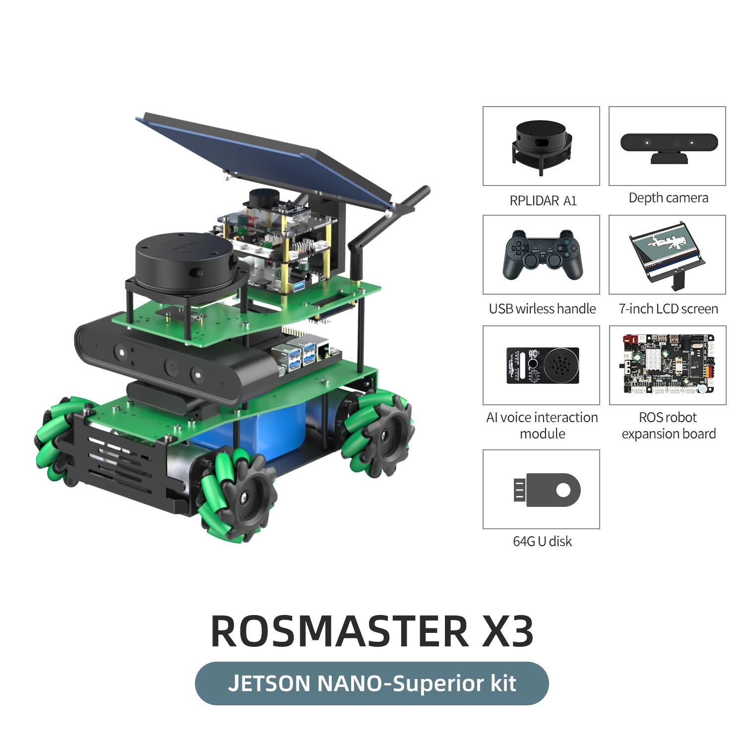 ROSMASTER X3 JETSON NANO-Superior kit